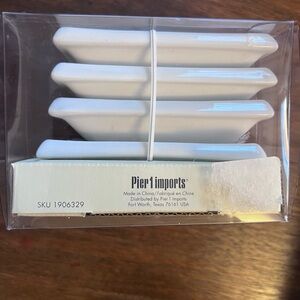 Porcelain Soy Dishes Set of 4